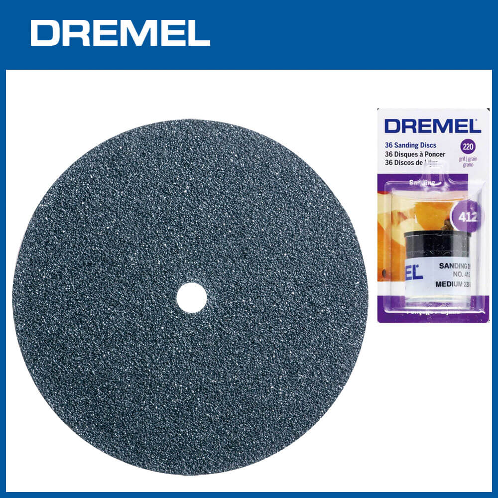 Dremel 412 19.1mm圓形砂紙 220G 36片