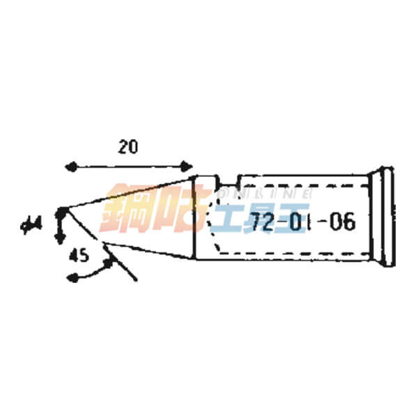 烙鐵頭 斜型 72-01-06