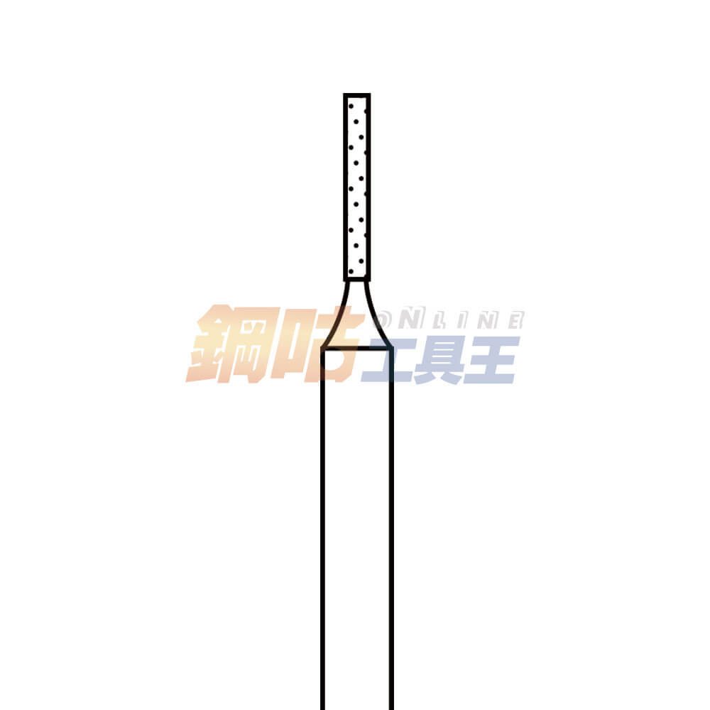 鑽石磨棒 頭徑1mm 柄徑3mm A型