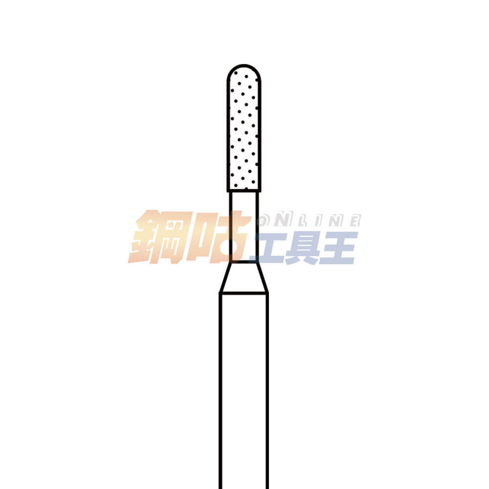 鑽石磨棒 頭徑2mm 柄徑3mm C型