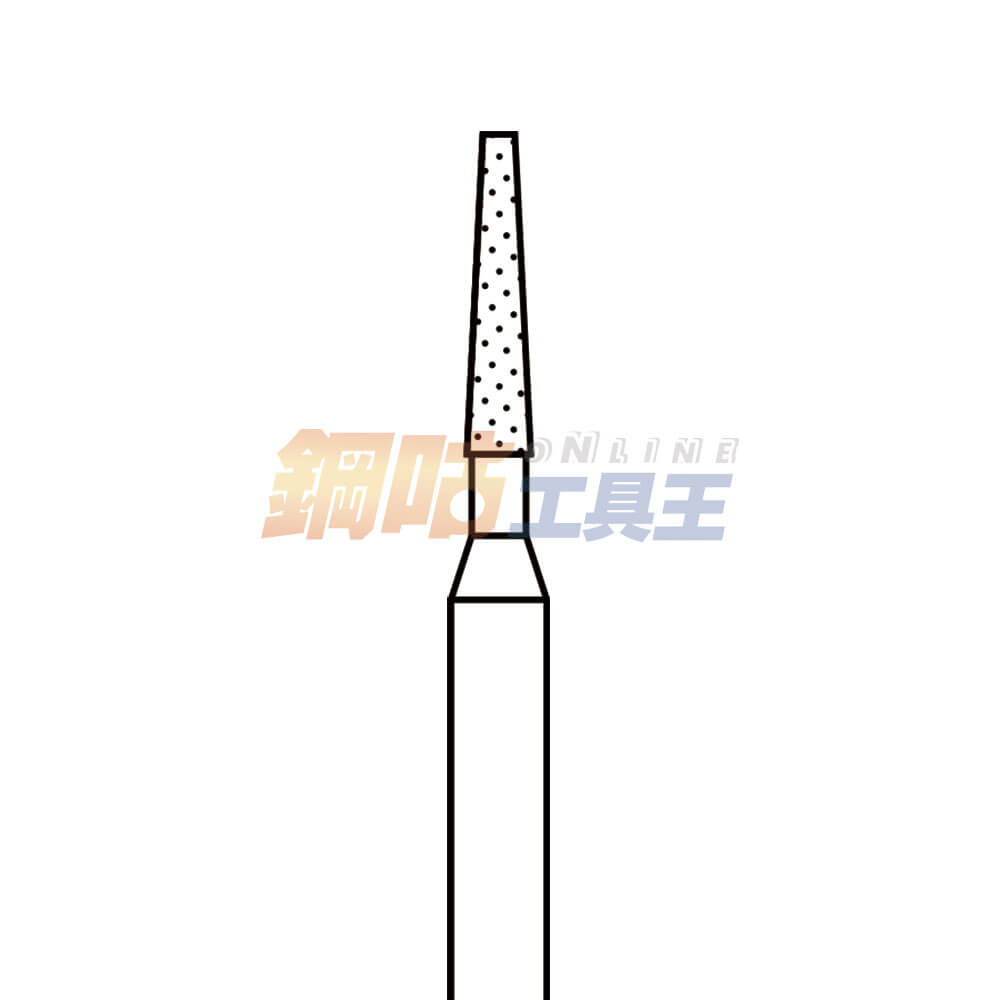 鑽石磨棒 頭徑2mm 柄徑3mm T型