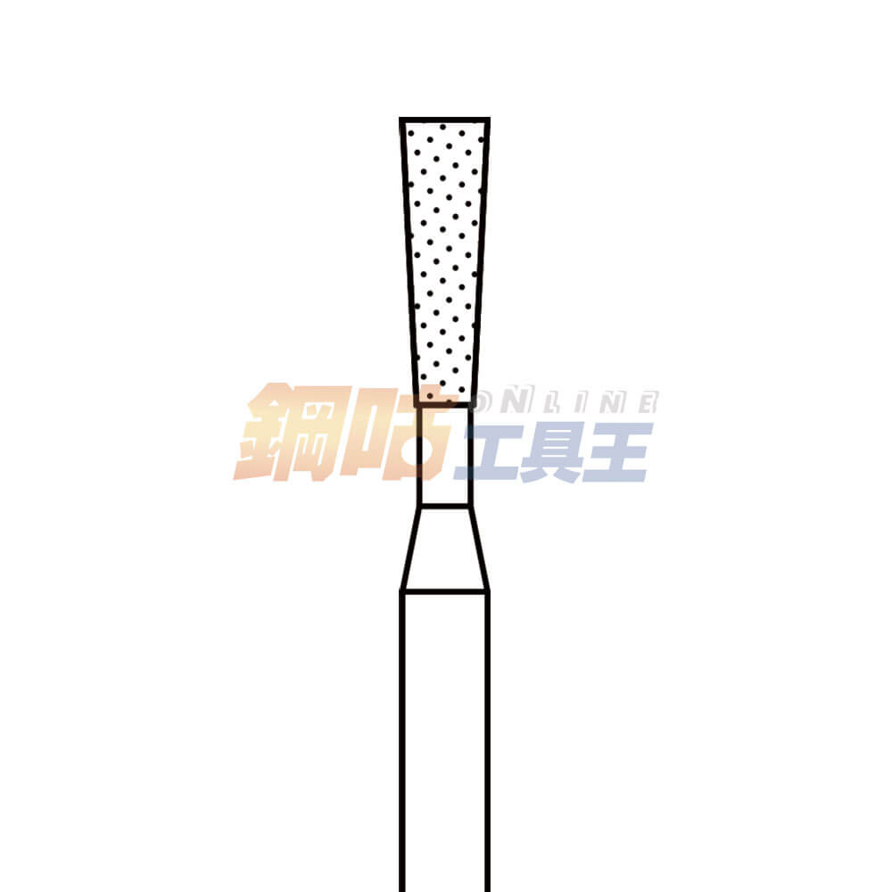 鑽石磨棒 頭徑3mm 柄徑3mm V型