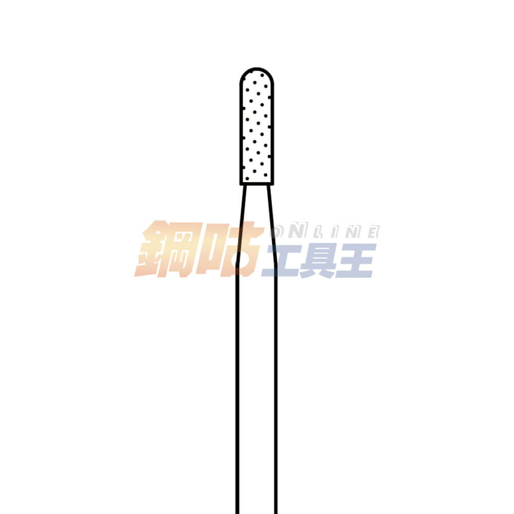 鑽石磨棒 頭徑1.9mm 柄徑2.34mm C型