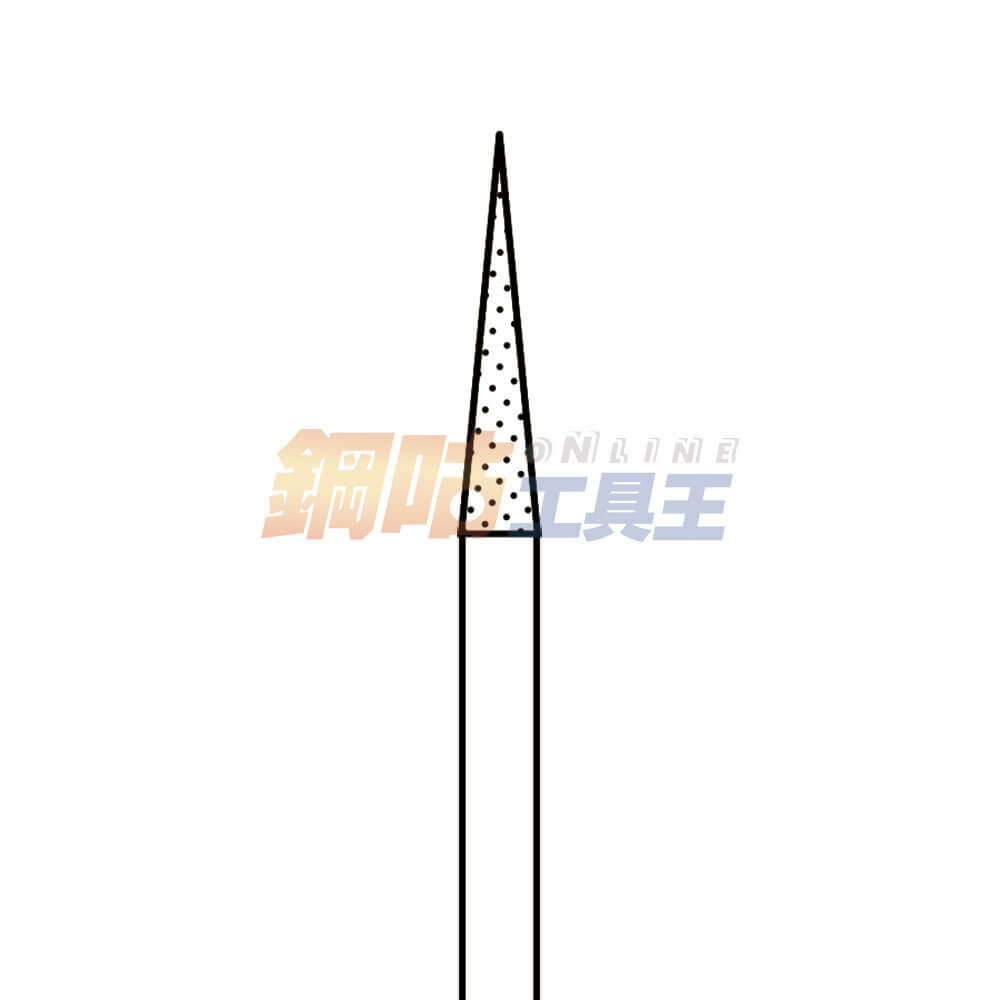 鑽石磨棒 頭徑2.4mm 柄徑2.34mm P型